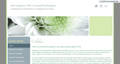 Desktop Screenshot of drkimlampson.com