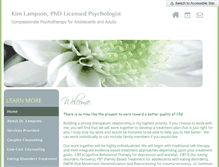 Tablet Screenshot of drkimlampson.com